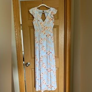 Altar’d State blue floral maxi dress